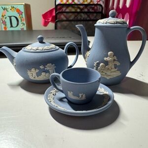 Wedgwood Jasper Miniature Tea Set